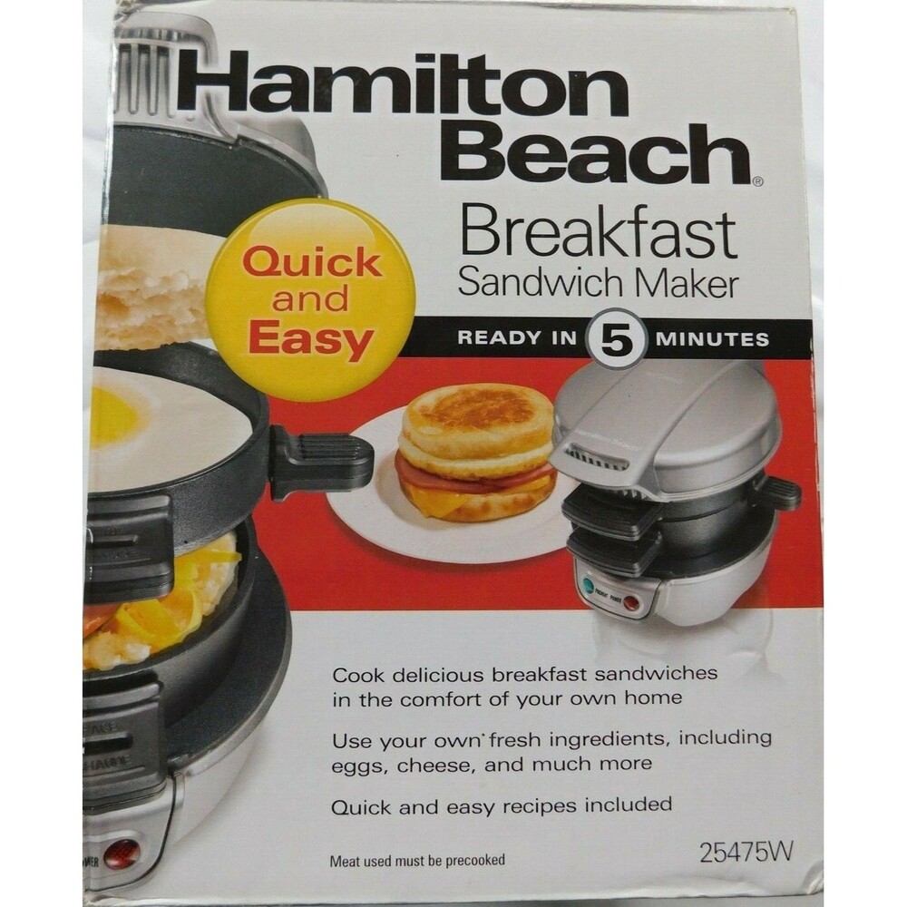 Hamilton Beach Breakfast Sandwich Maker Model # 25476